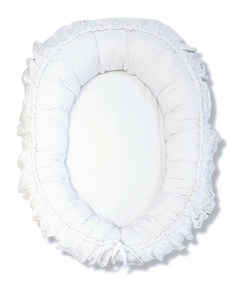 Ninho Redutor de Berço - Luxe Blanc - Bordado Inglês