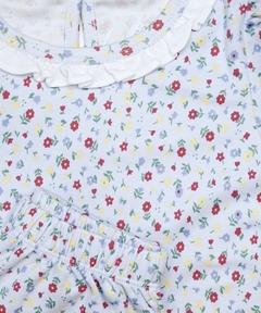 Pijama Curto- 100% Pima - Floral estilo Liberty - comprar online