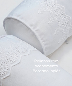 Kit Berço - Luxe Blanc - Bordado Inglês - 05 peças na internet