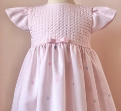Vestido Infantil - Candy Colors Poá - Rosa - comprar online