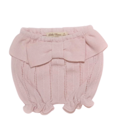 Shorts Bebê Tricot Laço- Rosa - comprar online