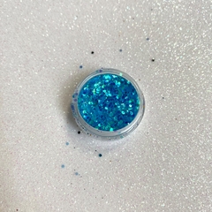 Glitter Flocado - Azul Celeste