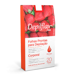 Folhas Prontas para Depilação Corporal Depiflax - 20 Folhas