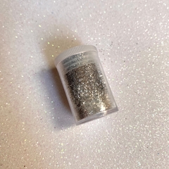 Glitter Escolar PVC Mini Flocado Prata 3,0 g