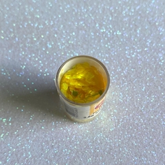 Glitter Holográfico Flocado Grande 3,5 g - Amarelo na internet