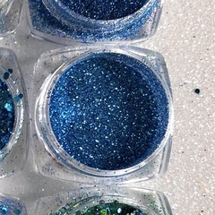 Glitter Deluxe Azul - Fino