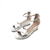 Sandalia plateada Milena - comprar online