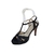 Sandalia de gamuza negra y glitter - comprar online