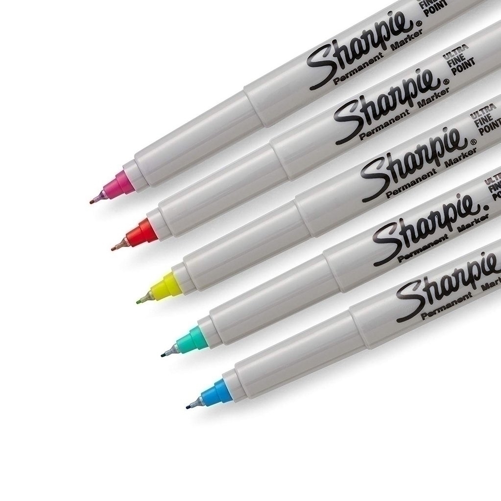 Sharpie - Rotulador permanente para pintura (punta fina, 6 unidades), color  blanco : : Oficina y papelería