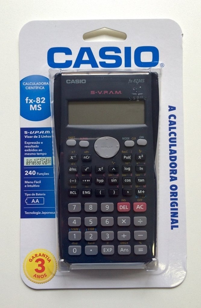 Calculadora Casio Fx82 Ms Cientifica Libreria Lerma