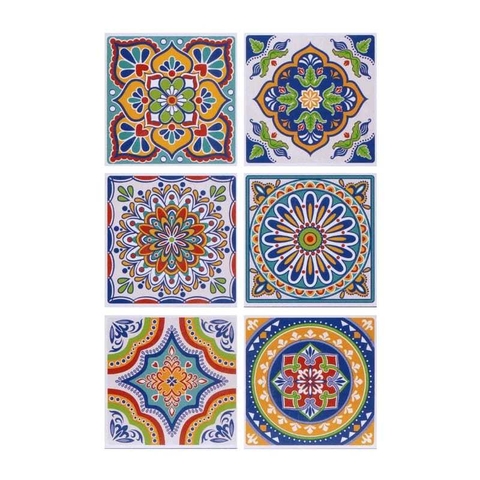 AZULEJO AUTOADHESIVO GLÜCK 26 X 26 CM .97 M2 15 PIEZAS