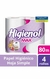 Papel Higienico HIGIENOL MAX simple 4un. x 80m