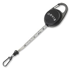 Retractil y cinta métrica Orvis Black Nickel Carabiner Tape Measure Zinger Combo