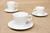 LINEA BLANCA 1100 - Taza de Té 1600 con plato de Té- Set x 6 unidades