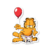 Garfield® Pack 5 Stickers - tienda online