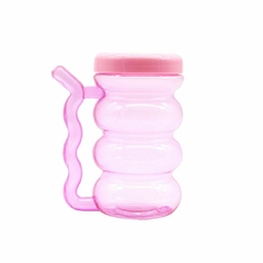 VASO CON TAPA - ROSA PASTEL - comprar online