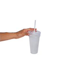 Vaso Con Tapa Y Sorbete Plastico Tipo Starbucks Termico - comprar online