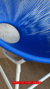 Cadeira Acapulco Azul Bic c/ Estrutura Branca - Fibra Sintética - loja online