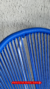 Cadeira Acapulco Azul Bic c/ Estrutura Branca - Fibra Sintética na internet