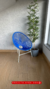 Cadeira Acapulco Azul Bic c/ Estrutura Branca - Fibra Sintética - comprar online