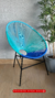 Cadeira Acapulco Summer Azul Tiffany / Azul Bebê e Azul Bic - Fibra Sintética