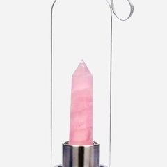 Imagem do Garrafa De Água Com Cristal Quartzo Rosa Para Elixir