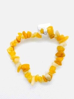 Pulseira Em Jade Amarelo na internet