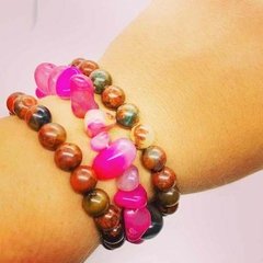 Pulseira Ágata Rosa - comprar online