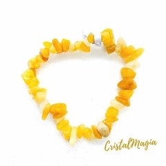 Pulseira Em Jade Amarelo - CristalMagia