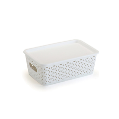 Cesto Organizador rattan peq br 23,5cm C x 15,5cm L x 8,5 cm A cod.1550br