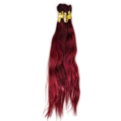 55 CM Cabelo Humano Vermelho (50 gramas) CV1