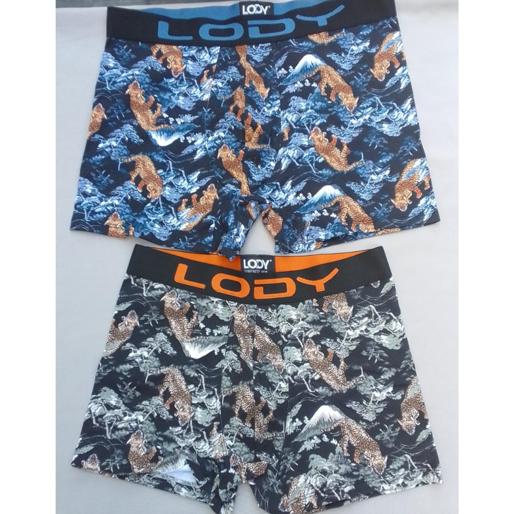 LODY 957 BOXER ALGODON Y LYCRA ESTAMPADO YAGUARETE 957LOM
