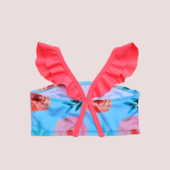 Bikini Feli Flor Aqua - comprar online