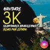 3k de Seguidores Brasileiros por Estado