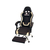 Silla Gamer Profesional BLANCO Y NEGRO - Reclinable - Apoya pies - Base Acero Inoxidable - comprar online