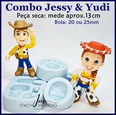 Molde Combo Jessy & Yudi - 13cm - Coleção Itacy Moreno