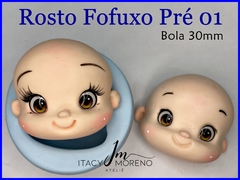 Combo Rosto Fofuxo Pré 01 + Pézinho - Coleção Itacy Moreno - loja online