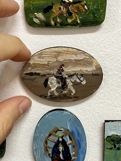 Pintura miniatura (jinetes) -Javier Velasco - ID LB