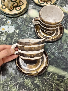 Pocillo de café con platito - Vild Ceramica en internet