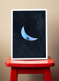 "Contemplando desde la luna" en internet