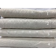 Juego Cortina Crudo Jaquard Pesado 140 x 210 Cada Paño - tienda online