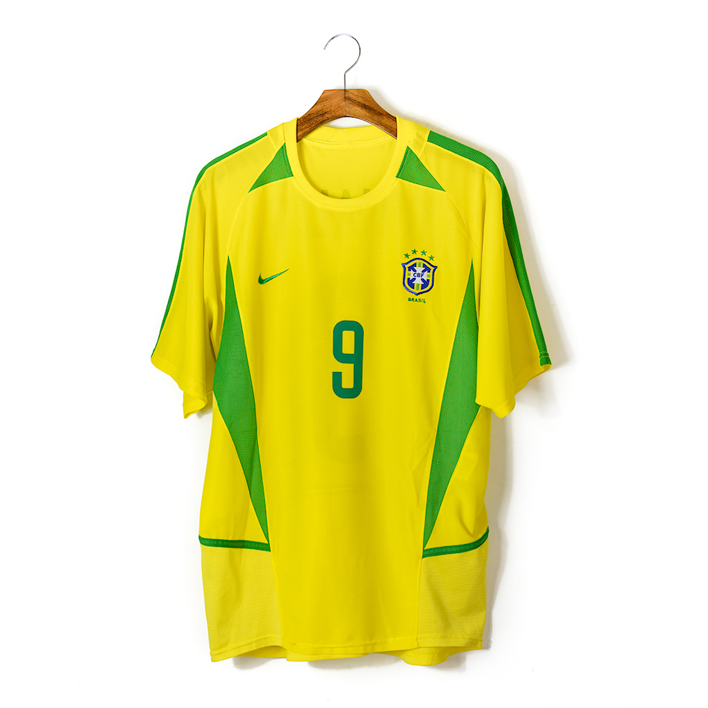 Kit Camisa Seleção Brasileira Nike 2002 Tecido Duplo + Álbum
