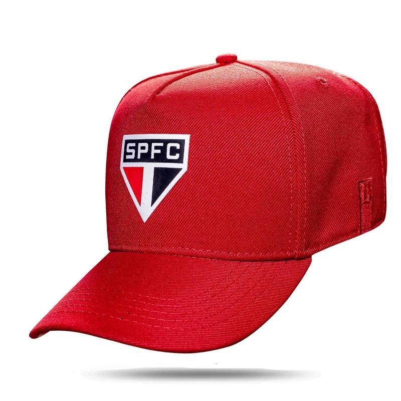 Boné São Paulo FC Snapback Vermelho 5 Pontas | Para Fanáticos