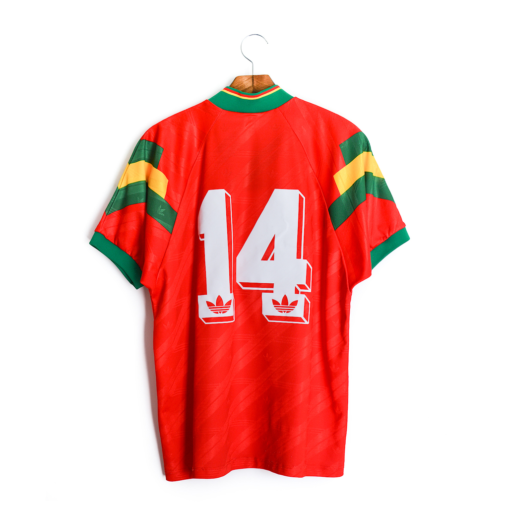 Camisa de Futebol Portugal 1993 Adidas | 14 Figo | Para Fanáticos