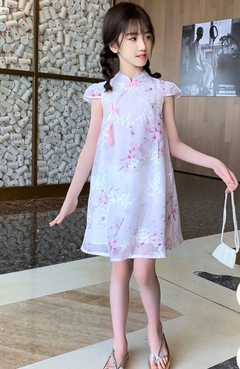 Vestido Infantil Sakura Rosa Bebê