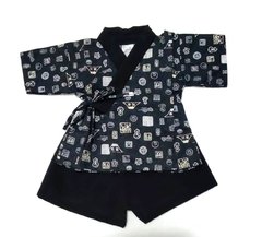 Conjunto Kimono Infantil Preto