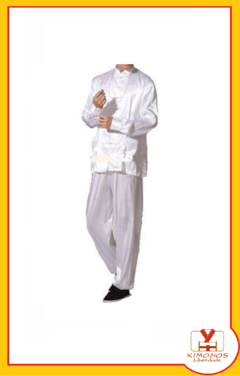 Conjunto Blusa E Calça Masculina Liso - Branco