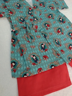 Conjunto Kimono Infantil Kokeshi - comprar online