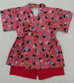 Conjunto Kimono Infantil Kokeshi