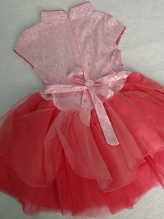 Imagem do Vestido Infantil Com Estampas De Flores Rosa